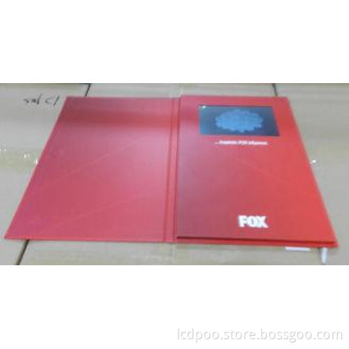 Rechargeable Folded 7 Inch Custom Video Greeting Cards With